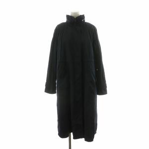 LIGHT.TAFFETA SHOKA ナイロンコート ロング アウター 38 ネイビー 03-8309600-890