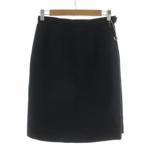 AD1998 台形スカート ひざ丈 安全ピンモチーフ M ネイビー GS-10025M /NQ