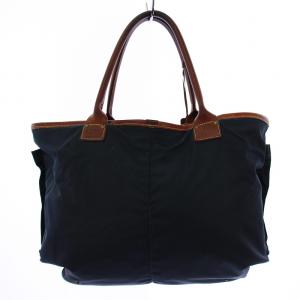 Felisi トートバッグ ハンドバッグ ナイロン レザー ネイビー 茶 0236 /BM