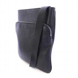 BALLY ショルダーバッグ レザー ロゴ 紺 ネイビー /BB