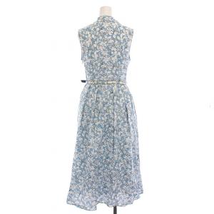 Lois CRAYON ノースリーブ ワンピース ロング 花柄 M 水色 13002101 /YM