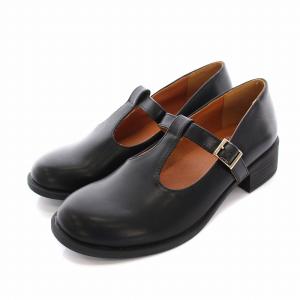 パンプス Tストラップ シューズ 24.5cm 黒 /YM