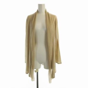 カーディガン ニットラメ トッパー 長袖 40 ベージュ 25-74160-30 /RO