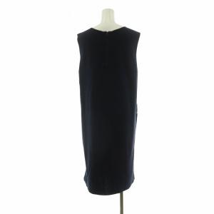 PAUL SMITH ニットワンピース ひざ丈 花柄 XL ネイビー KRPSHW0804 /NQ