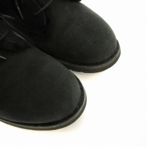 UGG australia Quincy Boot ムートンブーツ ショート ボア スエード US8 25cm 黒 ブラック 1012359