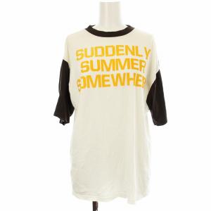 BI-COLOR TEE バイカラーTシャツ 半袖 1 白 ホワイト 茶色ブラウン 黄色 イエロー /OR