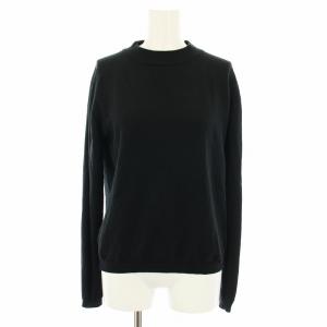 ニット セーター ハイネック 長袖 S 黒 ブラック /YT
