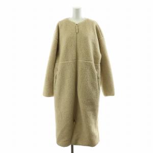 ファンクションボアロングコート アウター ジップアップ 2 ベージュ 910098-9124 /NQ