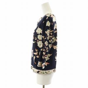LEONARD fashion カットソー 7分袖 花柄 38