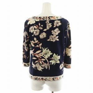 LEONARD fashion カットソー 7分袖 花柄 38