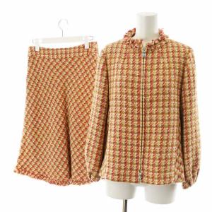 23年製 セットアップ ツイード 38 ピンク IT-314609