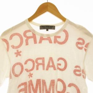COMME des GARCONS GOOD DESIGN SHOP Tシャツ カットソー 半袖 ロゴ M 白 ホワイト  IQ-T001