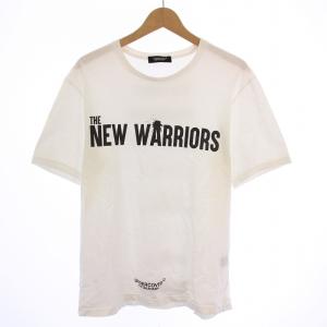 NEW WARRIORS Tシャツ 半袖 クルーネック ロゴ プリント 3 白 ホワイト /BB
