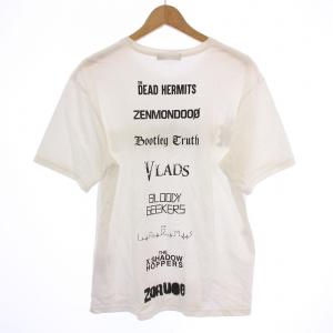 UNDERCOVER NEW WARRIORS Tシャツ 半袖 クルーネック ロゴ プリント 3 白 ホワイト /BB