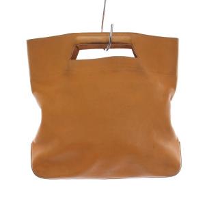 レザー ハンドバッグ 茶 ブラウン /YM D OH