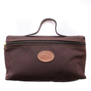 ポーチ ナイロン 化粧ポーチ 茶 ブラウン /G