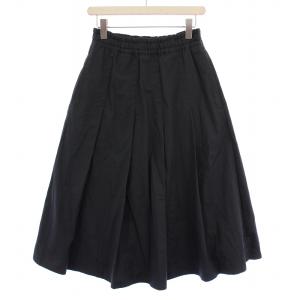 23SS SOFT DENSE COTTON フレアスカート ロング 0 グレー 595