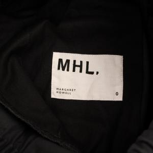 MHL. 23SS SOFT DENSE COTTON フレアスカート ロング 0 グレー 595-3132500