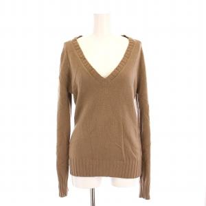 MAGLIONE TRICOT SCOLLO A V ニット セーター 長袖 S ベージュ 920939162001