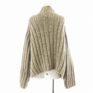 CASA FLINE ワイドリブハンドニットプルオーバー セーター 長袖 ウール F グレー 1234202021 /AN16