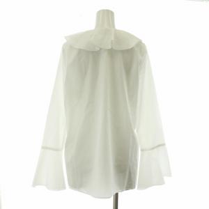 UNITED ARROWS ラッフルフリルブラウス シャツ 長袖 F ホワイト 1521-162-1484 /NQ