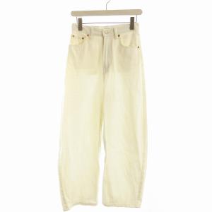 24SS ハイウエストカーブデニムパンツ ジーンズ 0 白 ホワイト 09WFP242100 /EE