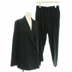 21AW スーツ セットアップ IW2301 ダブルジャケット パンツ 2 深緑 グリーン /G