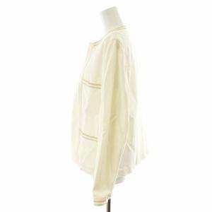 CHANEL ココマーク 04C ノーカラージャケット 40 ホワイト P22678V13442