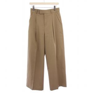 24SS エステルツイルストレッチスラックスパンツ ジップフライ 40 茶 24030240503120