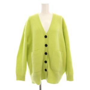 22AW フラッフィーヤーン Vネックカーディガン ニット 長袖 XS ライトグリーン 11022402303