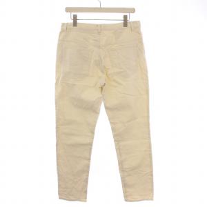 TOMORROWLAND ソンドリオ SONDRIO 23AW コットンピケ 5ポケットスリムパンツ ジップフライ M 白 63043404009