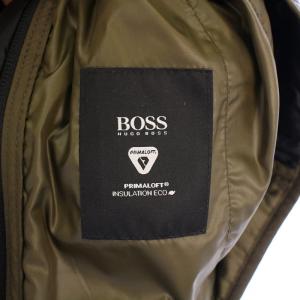 HUGO BOSS 中綿ジャケット スタンドカラー アウター ジップアップ 46 黒 ブラック /BB