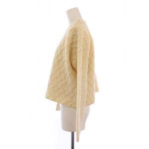 MACPHEE 23AW ウールパターンニット ショートプルオーバー セーター 長袖 S 白 12023402702 /BM