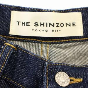 Shinzone キャロットデニム 19SMSP68 ハイウエスト デニムパンツ テーパード ジーンズ 34 インディゴ