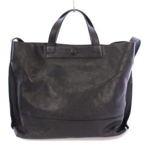 IL BISONTE 2WAY トートバッグ ブラック ブラウン