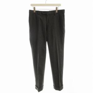 スラックスパンツ テーパード カノニコ生地 大きいサイズ 85 ダークグレー J1Q30-445-08