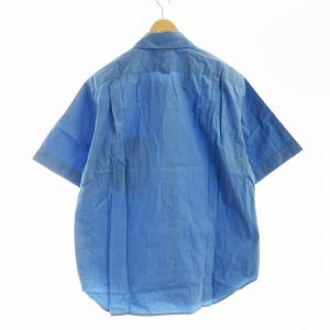 MARGARET HOWELL カジュアルシャツ 半袖 M 青 ブルー 579-6150026 /EE