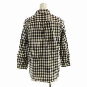 MARGARET HOWELL シャツ ブラウス 長袖 チェック 1 紺 ネイビー 595-8253514 /EE