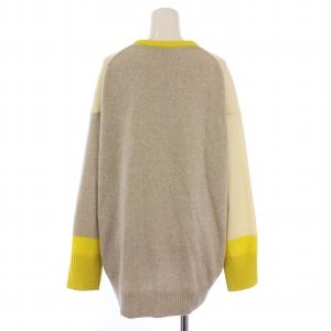 MACPHEE 24AW NZ LAMBS 9G クルーネックプルオーバー ニット セーター 長袖 ウール M 白 グレー