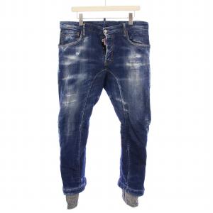 TIDY BIKER JEAN レイヤード ダメージ＆リペア デニムパンツ