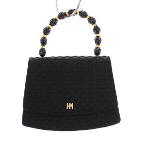 ハンドバッグ パーティーバッグ 黒 ゴールド色 /YM