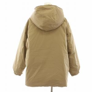 SLOBE IENA 22AW CEタフタショートダウン ダウンジャケット アウター フード 38 ベージュ 22011912807040