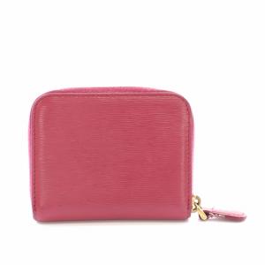 PRADA コインケース 小銭入れ レザー ラウンドファスナー ピンク 1MM268 /YT OH