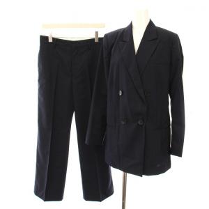 SCENTOF 21SS ダブルスーツ セットアップ 上下 テーラードジャケット ストライプ パンツ 38