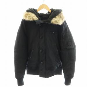 SPIEWAK AVIATION N2-B JACKET ダウンジャケット ファー アウター S 黒 ブラック