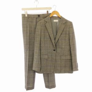 スーツ セットアップ 上下 2点セット テーラードジャケット スラックスパンツ チェック 大きいサイズ