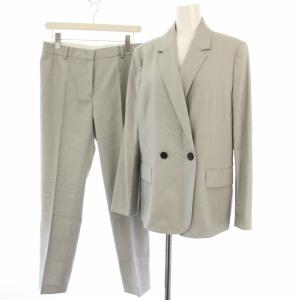 ハウンドトゥーステーラードジャケット パンツスラックス スーツ セットアップ 千鳥格子 42 40 グレー