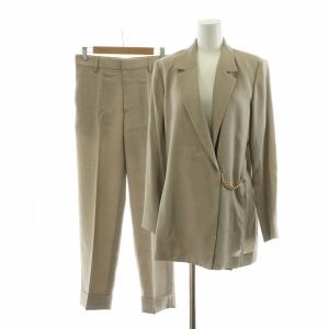 シングルスーツ セットアップ 2点セット 上下 カジュアル スラックスパンツ テーパード テーラードジャケット