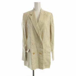 MOGA スーツ セットアップ テーラードジャケット スラックスパンツ 麻 リネン 2 ベージュ B0281CFJ124