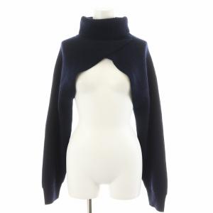 22AW Super Short タートルネック プルオーバー ニット セーター 長袖 ウール カシミヤ混